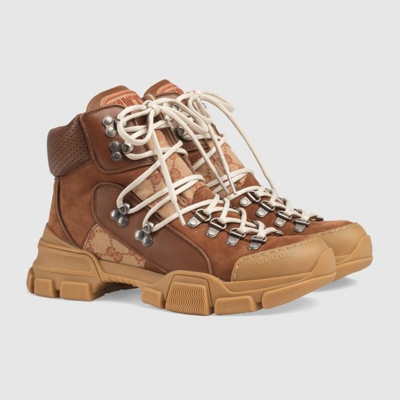 GUCCI Flashtrek GG high-top sneaker NWBox Size 38 - Picture 3 of 8